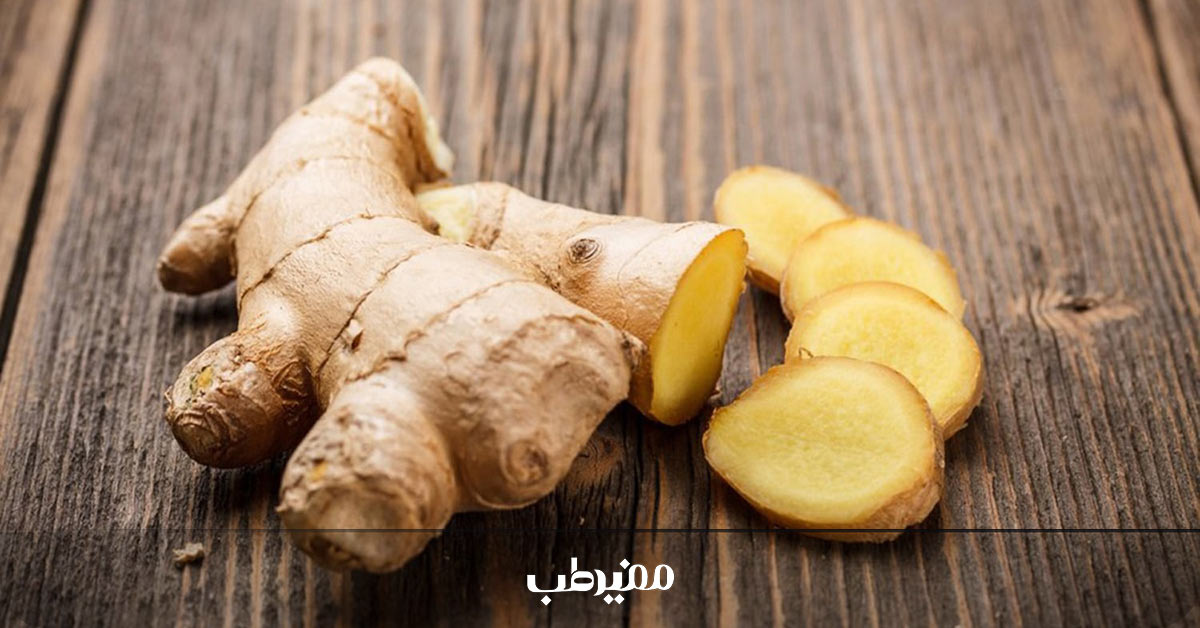 از بین بردن نفخ شکم با زنجبیل تازه