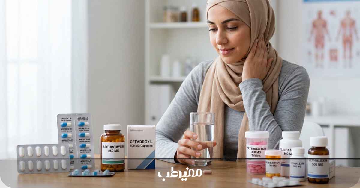 راه های از بین بردن خلط گلو با آنتی بیوتیک