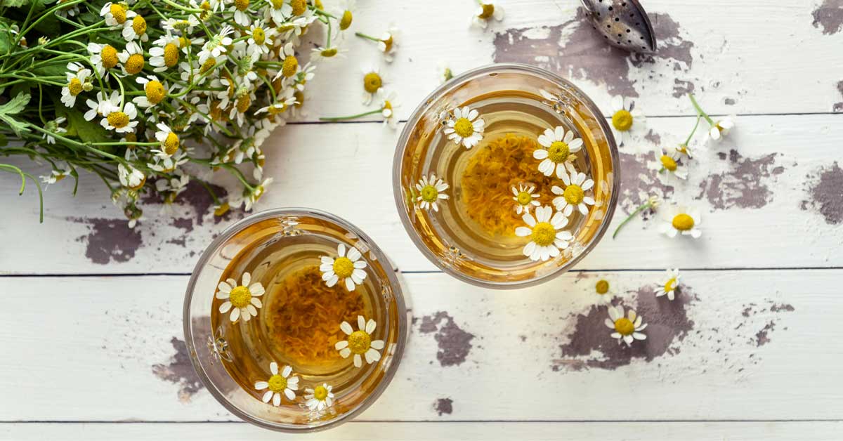 بابونه برای گاز روده
