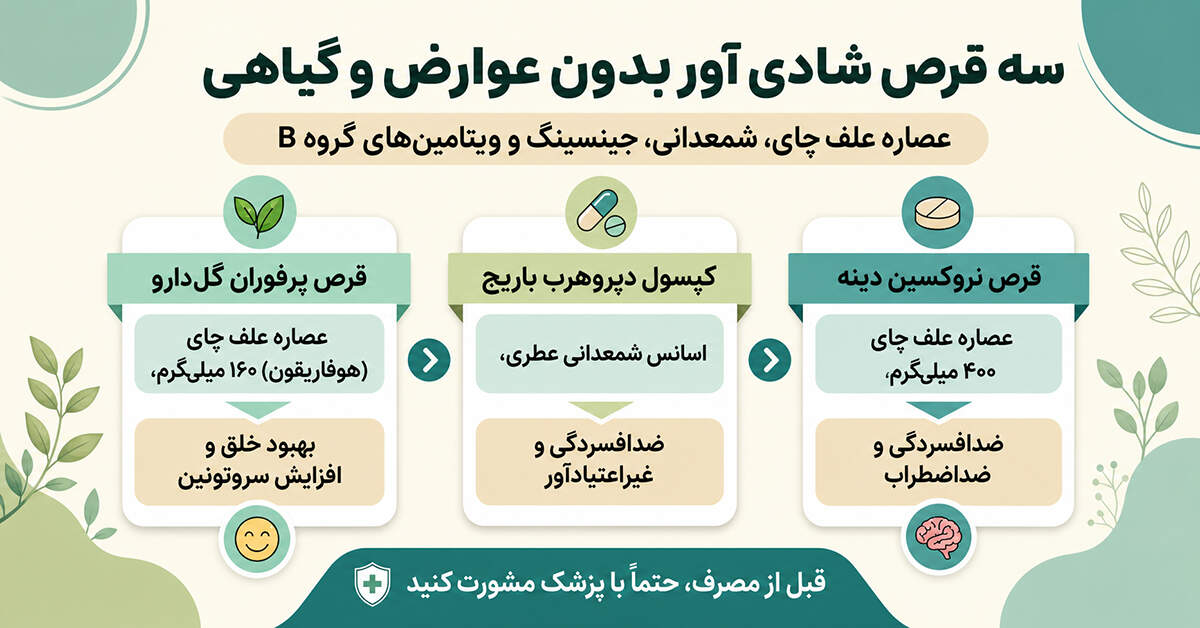 قرص شادی آور بدون عوارض و گیاهی
