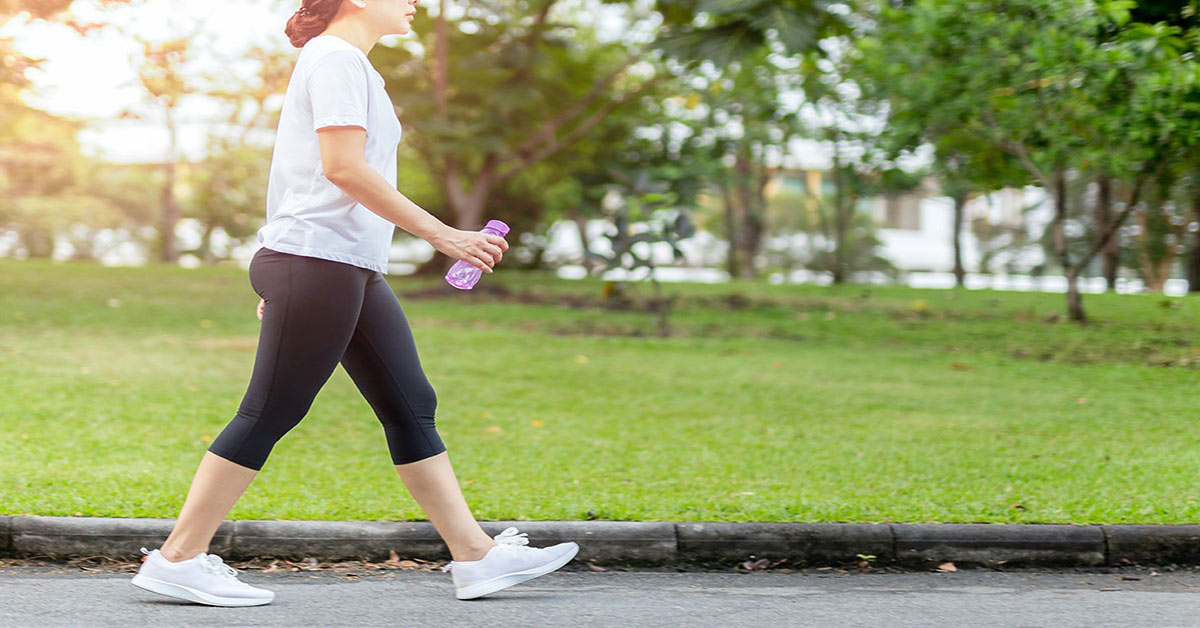 بهترین زمان پیادهروی برای بلغمیها