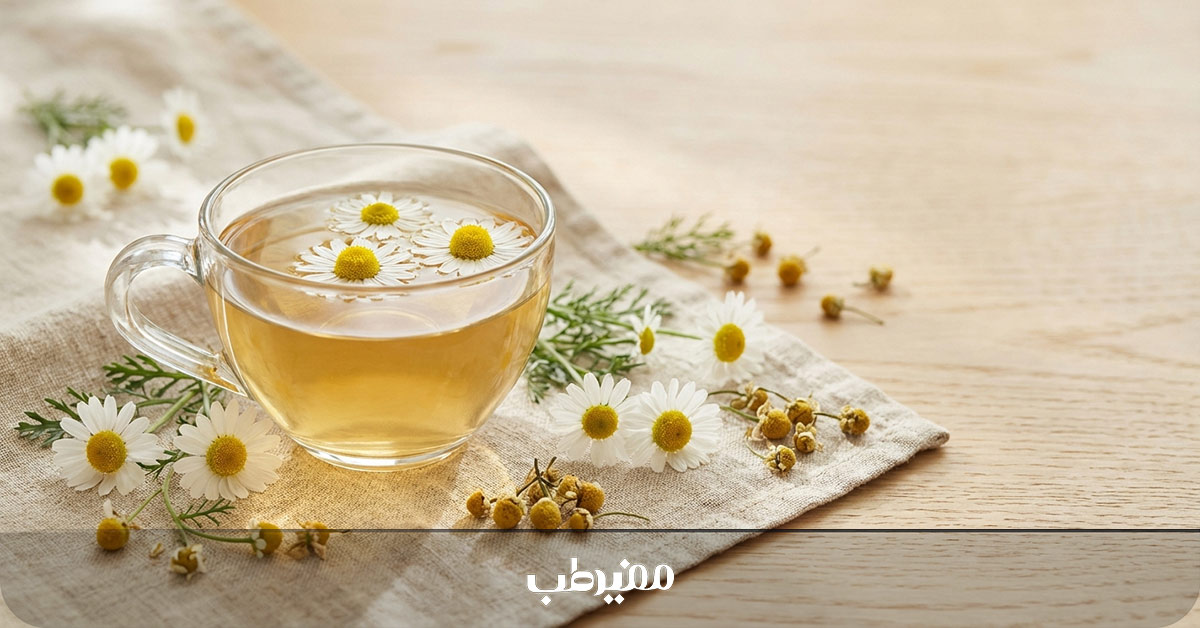 دمنوش بابونه برای آرامش دستگاه گوارش