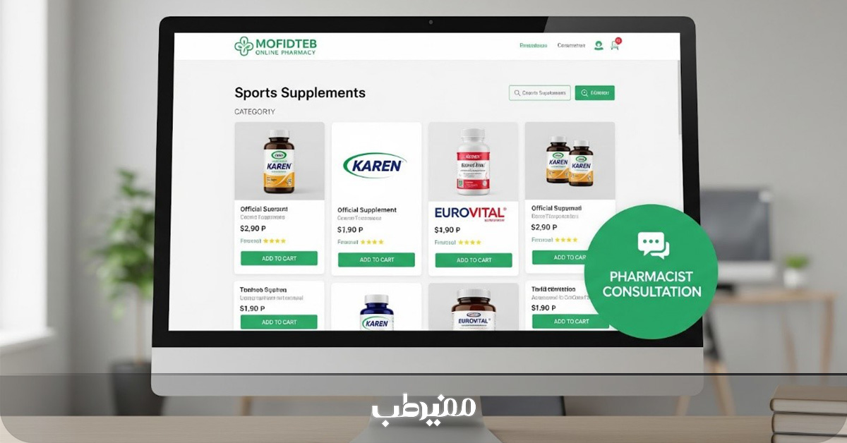مراحل انتخاب و سفارش مکمل در سایت مفیدطب
