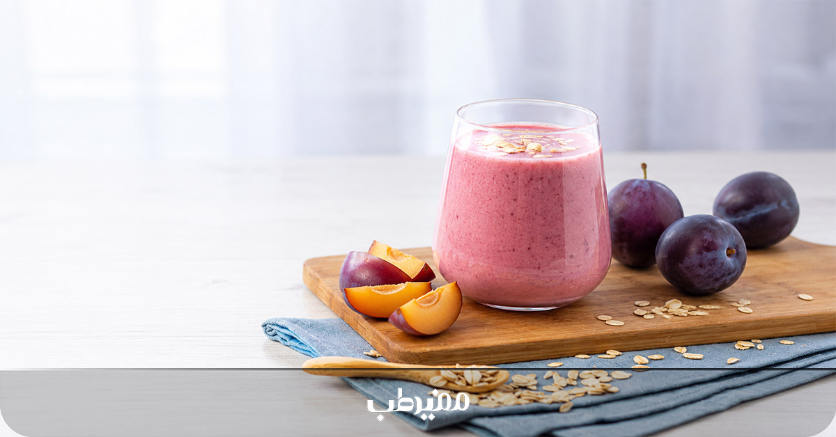 اسموتی جو دوسر و آلو برای یبوست