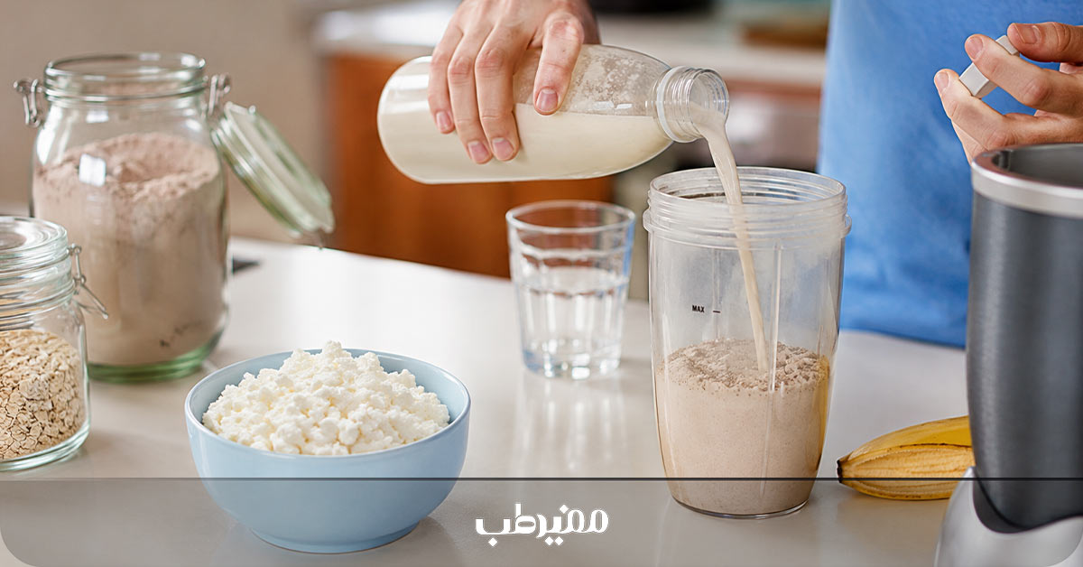 طرز تهیه شیک با پودر پروتئین کازئین