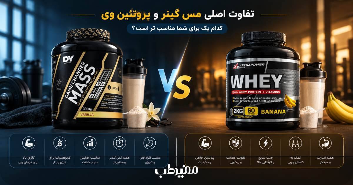 تفاوت اصلی مس گینر و پروتئین وی