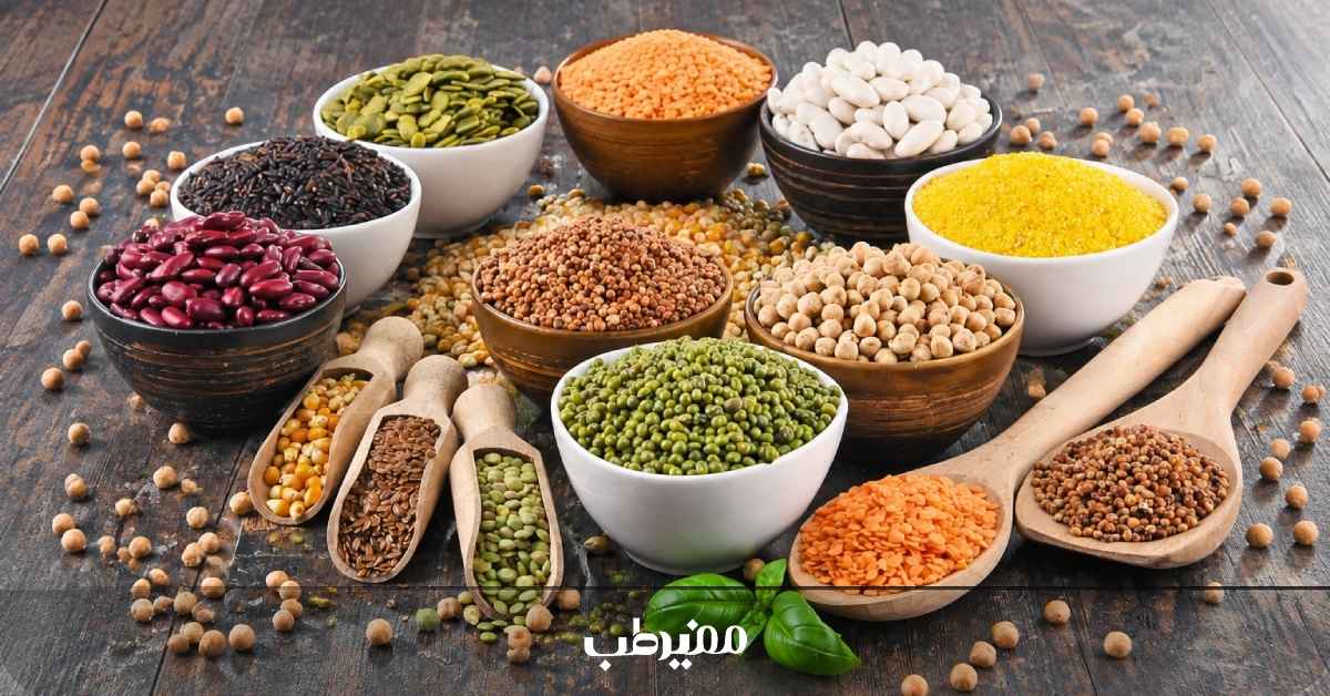 منابع گیاهی پروتئین حبوبات سویا و مغزها