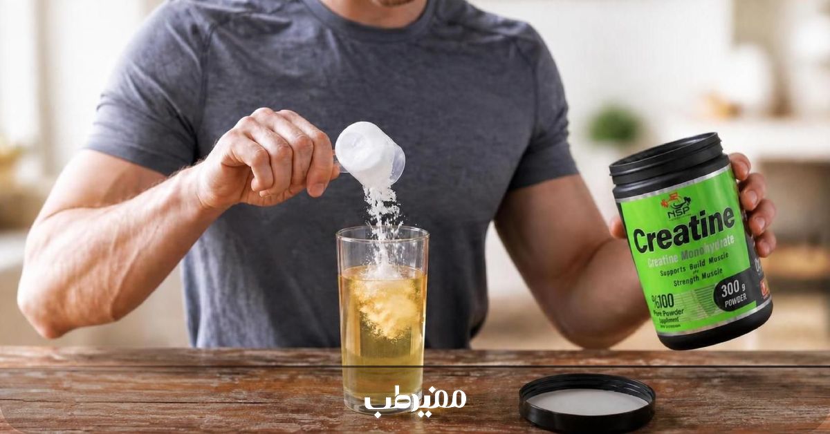 مصرف مکمل کراتین همراه با آب انگور یا آب سیب